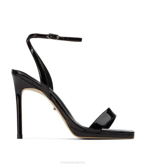Stöckelschuhe| de Tony Bianco Frauen Französische Absätze schwarzes Lackleder 4624192